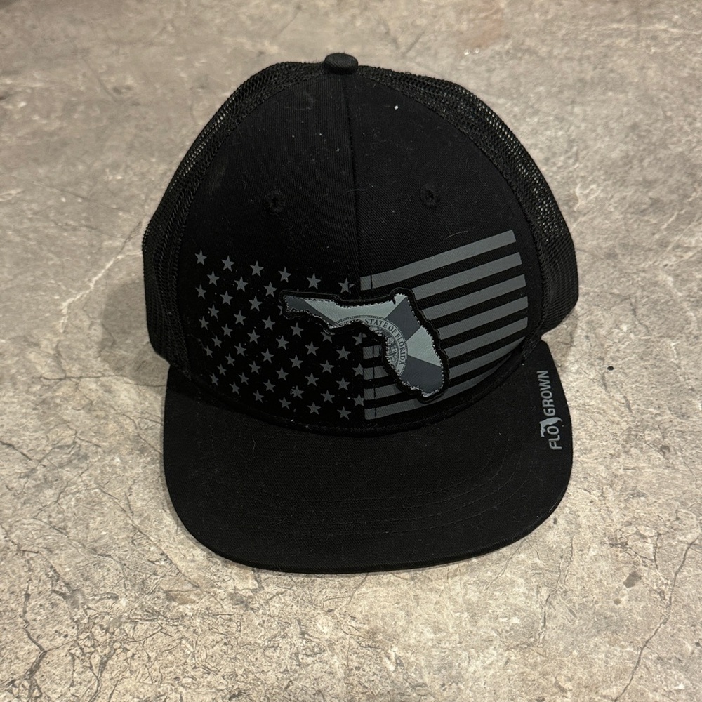 Black and Gray Florida Flag Cap